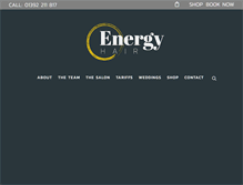 Tablet Screenshot of energyhair.com